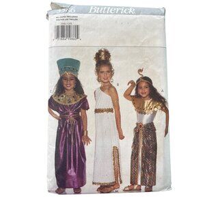 90s Butterick 3586 Costume Pattern XS-Large Pharaoh Greek Royalty Cosplay CUT
